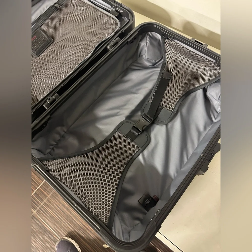TUMI Black Rolling Alpha Carry-On Luggage